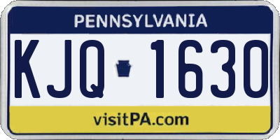 PA license plate KJQ1630