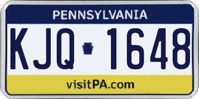 PA license plate KJQ1648