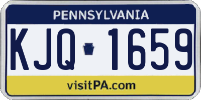 PA license plate KJQ1659