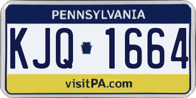 PA license plate KJQ1664