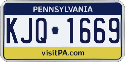 PA license plate KJQ1669