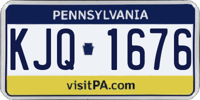 PA license plate KJQ1676