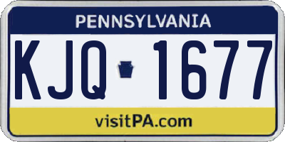 PA license plate KJQ1677