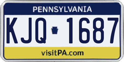 PA license plate KJQ1687