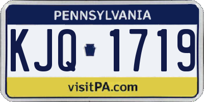 PA license plate KJQ1719