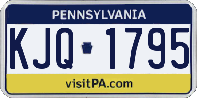 PA license plate KJQ1795