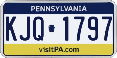 PA license plate KJQ1797