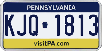 PA license plate KJQ1813