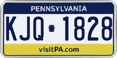 PA license plate KJQ1828