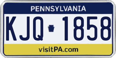 PA license plate KJQ1858