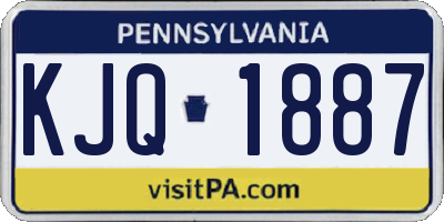 PA license plate KJQ1887