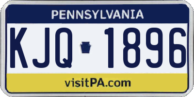 PA license plate KJQ1896