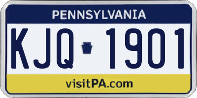 PA license plate KJQ1901