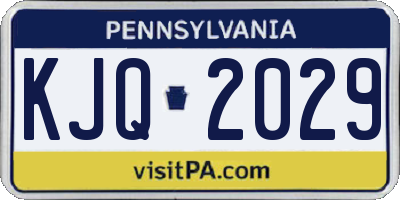 PA license plate KJQ2029