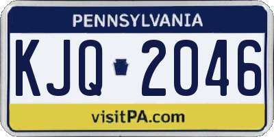 PA license plate KJQ2046