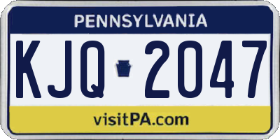 PA license plate KJQ2047
