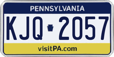 PA license plate KJQ2057