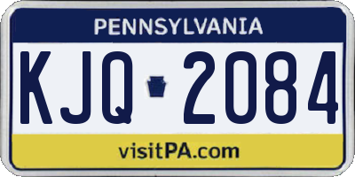 PA license plate KJQ2084