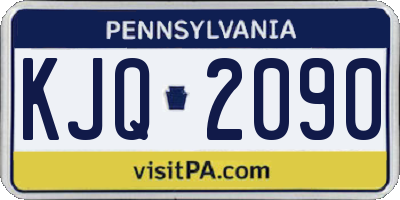 PA license plate KJQ2090