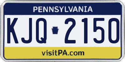 PA license plate KJQ2150