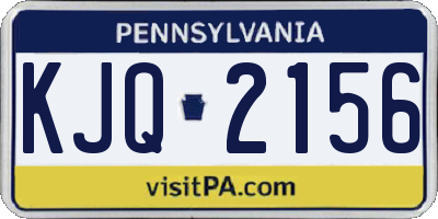 PA license plate KJQ2156