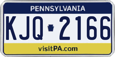 PA license plate KJQ2166