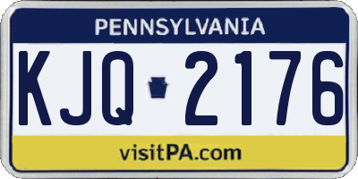 PA license plate KJQ2176