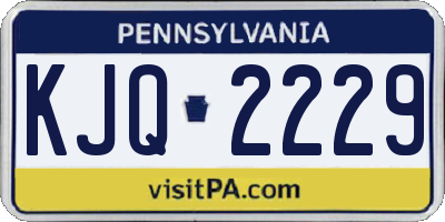 PA license plate KJQ2229