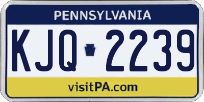 PA license plate KJQ2239