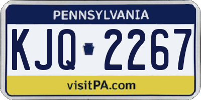PA license plate KJQ2267