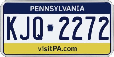 PA license plate KJQ2272