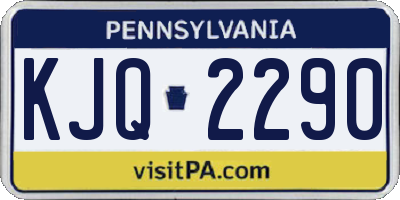 PA license plate KJQ2290