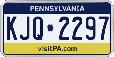 PA license plate KJQ2297