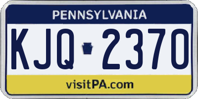 PA license plate KJQ2370