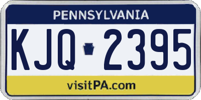 PA license plate KJQ2395