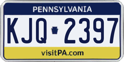 PA license plate KJQ2397