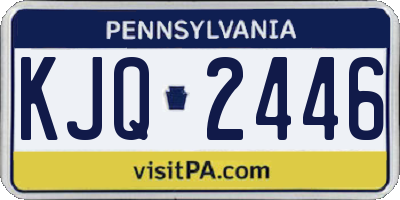 PA license plate KJQ2446