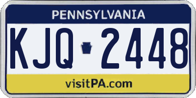 PA license plate KJQ2448