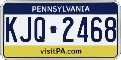 PA license plate KJQ2468