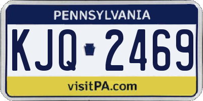 PA license plate KJQ2469
