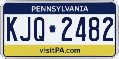 PA license plate KJQ2482