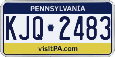 PA license plate KJQ2483
