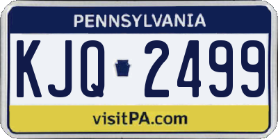 PA license plate KJQ2499