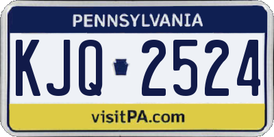 PA license plate KJQ2524