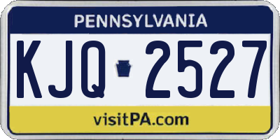 PA license plate KJQ2527