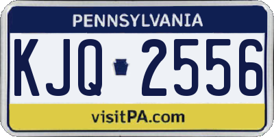 PA license plate KJQ2556