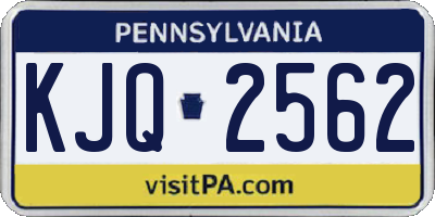 PA license plate KJQ2562
