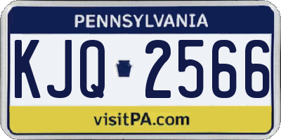 PA license plate KJQ2566
