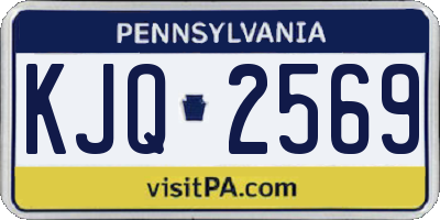 PA license plate KJQ2569