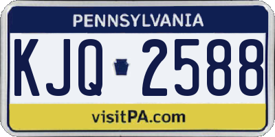 PA license plate KJQ2588